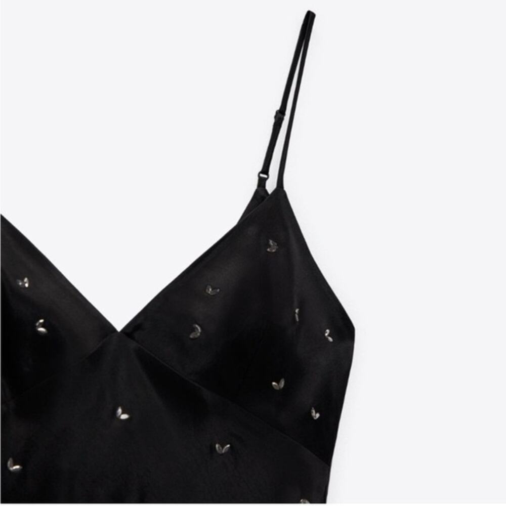 ZARA JEWEL TRIM MINI DRESS - Picture 11 of 11